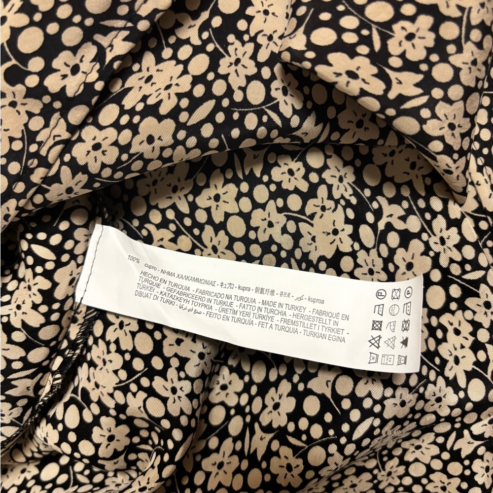 Zara Floral Midi Skirt size L - Picture 7 of 9
